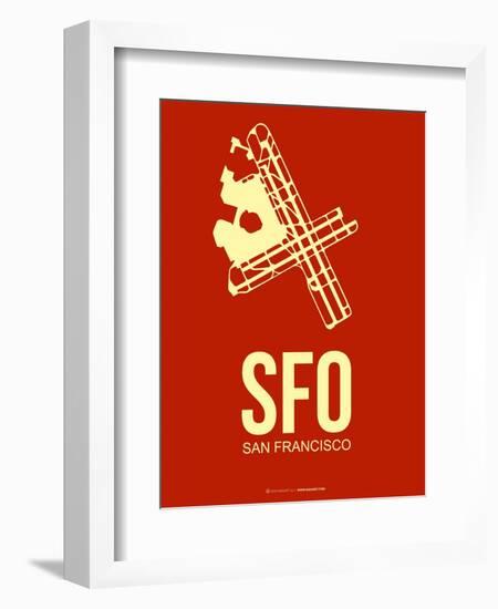 Sfo San Francisco Poster 2-NaxArt-Framed Art Print