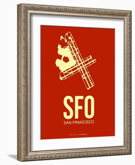 Sfo San Francisco Poster 2-NaxArt-Framed Art Print