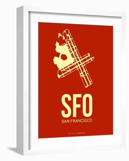 Sfo San Francisco Poster 2-NaxArt-Framed Art Print