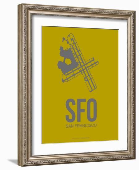 Sfo San Francisco Poster 3-NaxArt-Framed Art Print