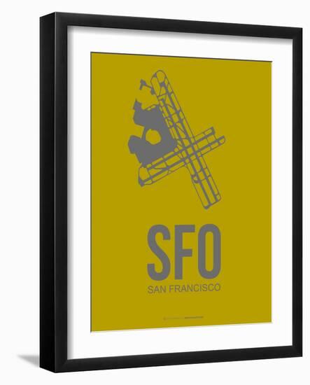 Sfo San Francisco Poster 3-NaxArt-Framed Art Print