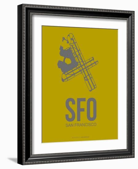 Sfo San Francisco Poster 3-NaxArt-Framed Art Print