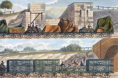 Trains on the Liverpool and Manchester Railway, 1832-1833-SG Hughes-Giclee Print