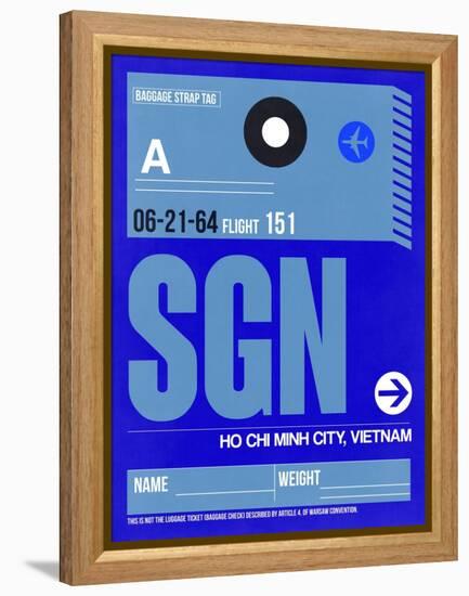 SGN Ho Chi Minh City Luggage Tag I-NaxArt-Framed Stretched Canvas