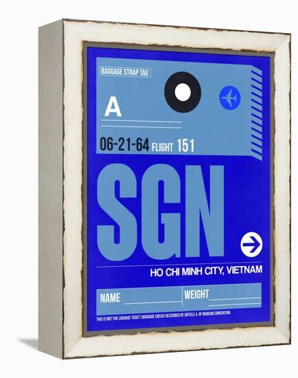 SGN Ho Chi Minh City Luggage Tag I-NaxArt-Framed Stretched Canvas