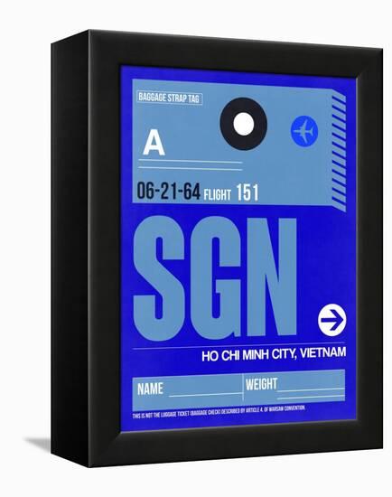 SGN Ho Chi Minh City Luggage Tag I-NaxArt-Framed Stretched Canvas