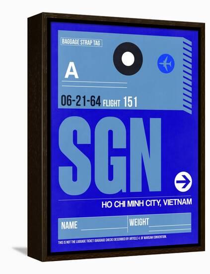 SGN Ho Chi Minh City Luggage Tag I-NaxArt-Framed Stretched Canvas