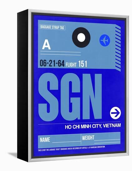 SGN Ho Chi Minh City Luggage Tag I-NaxArt-Framed Stretched Canvas