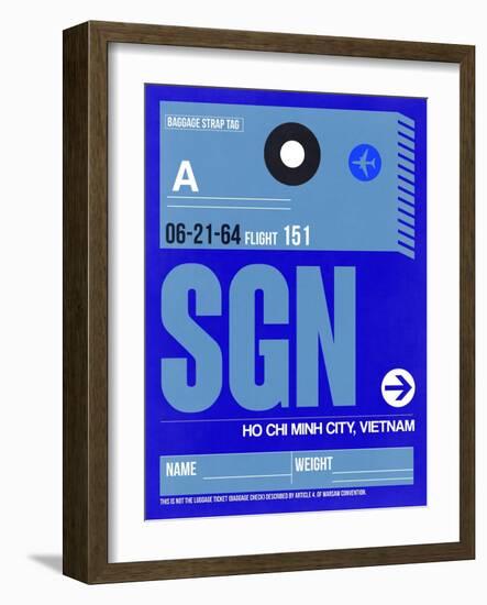 SGN Ho Chi Minh City Luggage Tag I-NaxArt-Framed Art Print