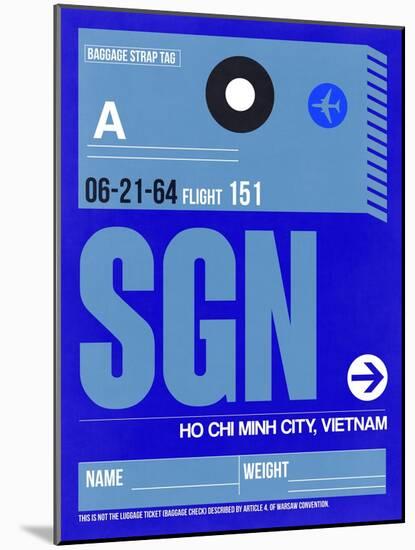 SGN Ho Chi Minh City Luggage Tag I-NaxArt-Mounted Art Print