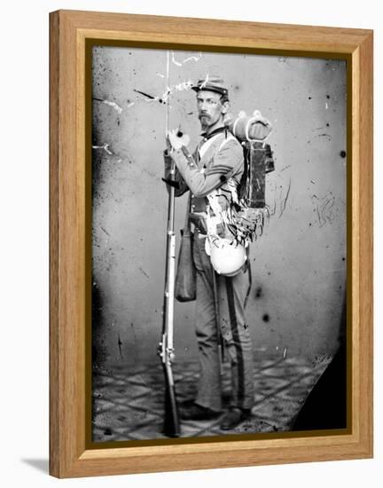 Sgt. Joseph Dore, 7th N.Y.S.M., c.1865-null-Framed Stretched Canvas