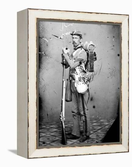 Sgt. Joseph Dore, 7th N.Y.S.M., c.1865-null-Framed Stretched Canvas