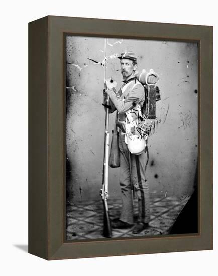 Sgt. Joseph Dore, 7th N.Y.S.M., c.1865-null-Framed Stretched Canvas