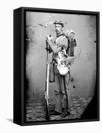 Sgt. Joseph Dore, 7th N.Y.S.M., c.1865-null-Framed Stretched Canvas