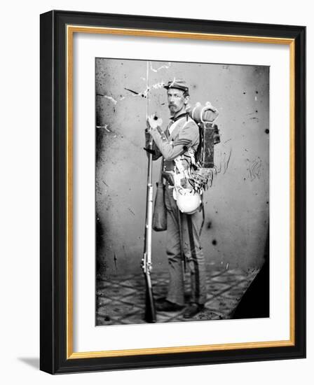 Sgt. Joseph Dore, 7th N.Y.S.M., c.1865-null-Framed Photo