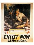 Enlist Now - U.S. Marine Corps-Sgt^ Tom Lovell-Framed Art Print