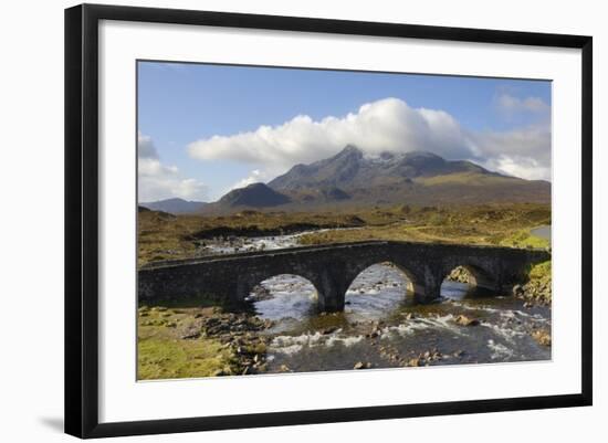 Sgurr Nan Gillean from Sligachan, Isle of Skye, Inner Hebrides, Scotland, United Kingdom, Europe-Gary Cook-Framed Photographic Print