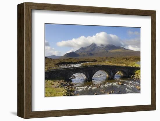 Sgurr Nan Gillean from Sligachan, Isle of Skye, Inner Hebrides, Scotland, United Kingdom, Europe-Gary Cook-Framed Photographic Print