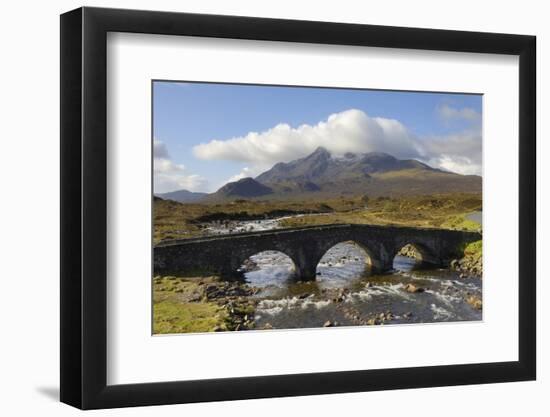 Sgurr Nan Gillean from Sligachan, Isle of Skye, Inner Hebrides, Scotland, United Kingdom, Europe-Gary Cook-Framed Photographic Print