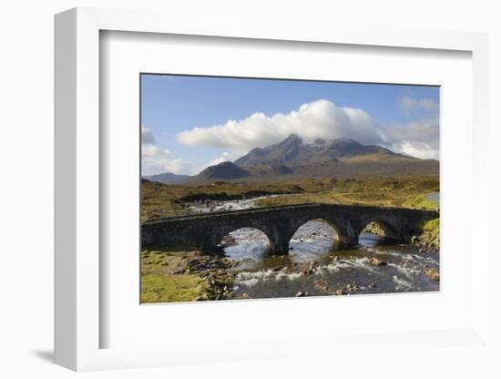 Sgurr Nan Gillean from Sligachan, Isle of Skye, Inner Hebrides, Scotland, United Kingdom, Europe-Gary Cook-Framed Photographic Print