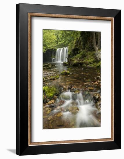 Sgwd Ddwli Uchaf (Upper Gushing Falls) waterfall, Wales-Ross Hoddinott-Framed Photographic Print
