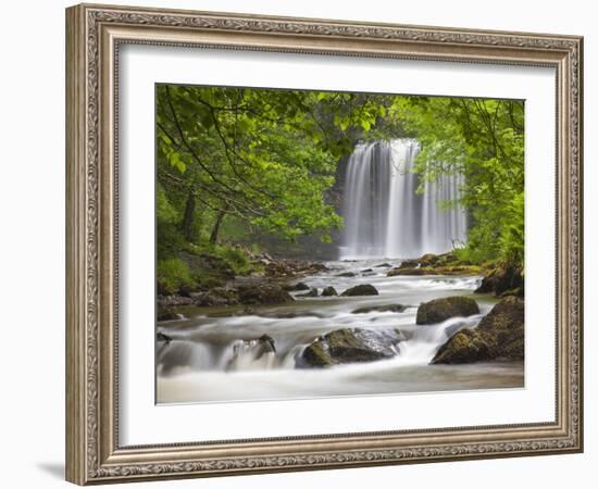 Sgwd yr Eira Waterfall, Brecon Beacons, Wales, United Kingdom, Europe-Billy Stock-Framed Photographic Print