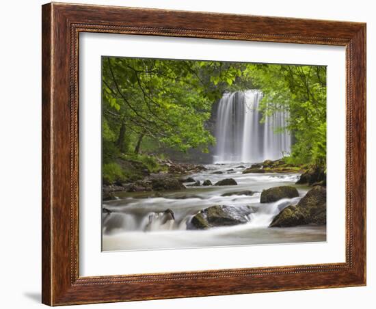 Sgwd yr Eira Waterfall, Brecon Beacons, Wales, United Kingdom, Europe-Billy Stock-Framed Photographic Print