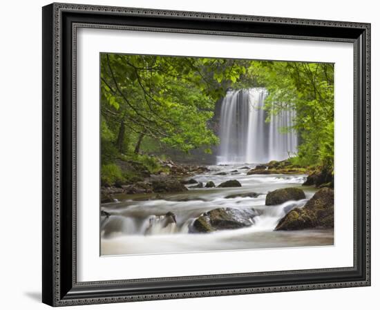 Sgwd yr Eira Waterfall, Brecon Beacons, Wales, United Kingdom, Europe-Billy Stock-Framed Photographic Print