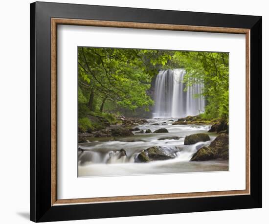 Sgwd yr Eira Waterfall, Brecon Beacons, Wales, United Kingdom, Europe-Billy Stock-Framed Photographic Print