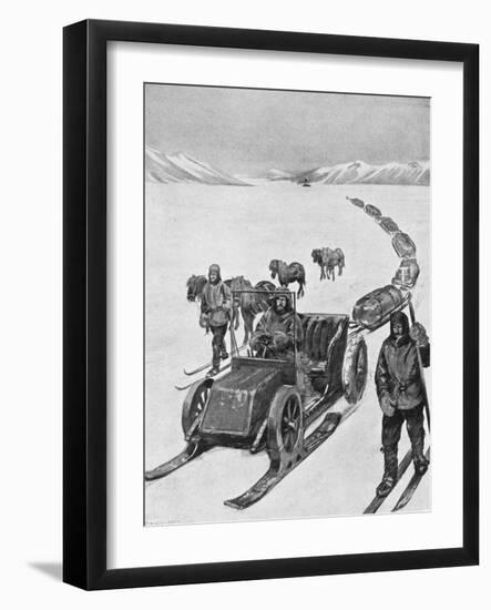 Shackleton Motorsledge-null-Framed Art Print