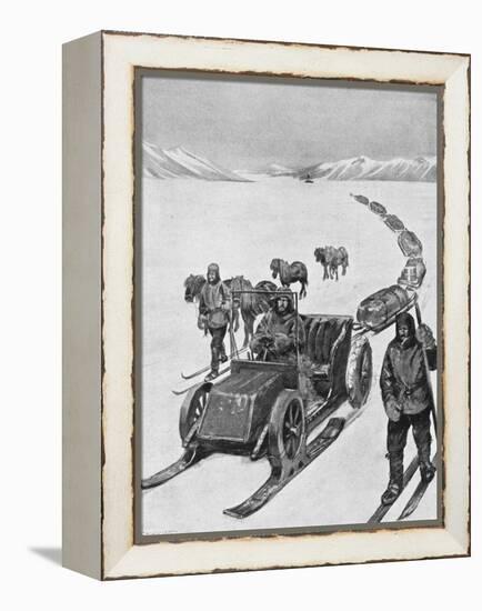 Shackleton Motorsledge-null-Framed Stretched Canvas