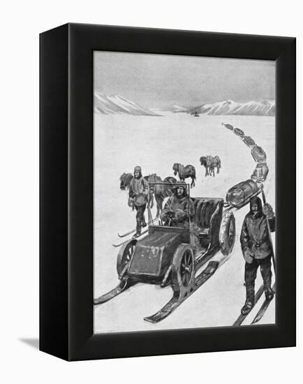 Shackleton Motorsledge-null-Framed Stretched Canvas