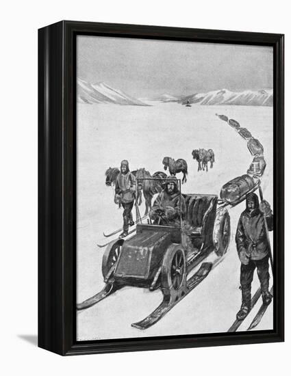 Shackleton Motorsledge-null-Framed Stretched Canvas