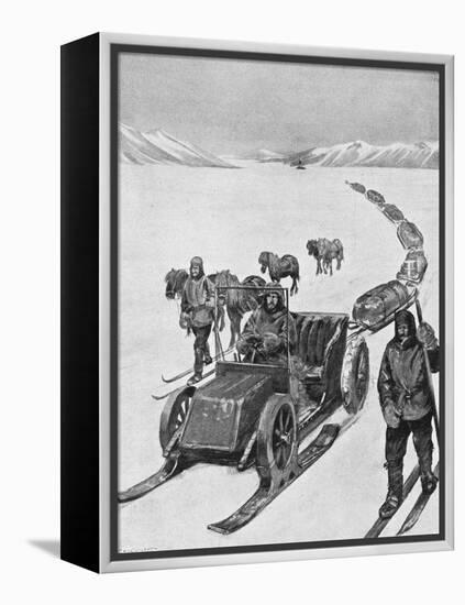 Shackleton Motorsledge-null-Framed Stretched Canvas