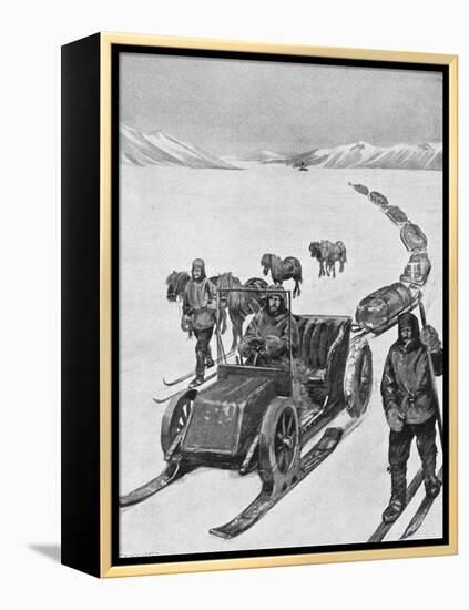 Shackleton Motorsledge-null-Framed Stretched Canvas