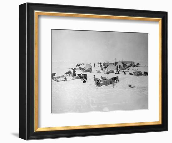 Shackleton's Base Camp on the Ross Ice Shelf-null-Framed Photographic Print