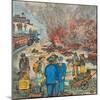 Shacktown (`Hooverville') Being Burned Down by Orders of the City Authorities-Ronald Ginther-Mounted Giclee Print