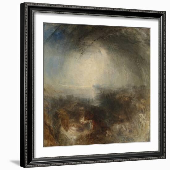 Shade and Darkness - the Evening of the Deluge-JMW Turner-Framed Giclee Print