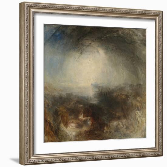 Shade and Darkness - the Evening of the Deluge-JMW Turner-Framed Giclee Print