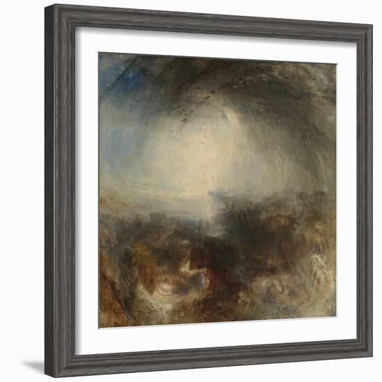 Shade and Darkness - the Evening of the Deluge-JMW Turner-Framed Giclee Print