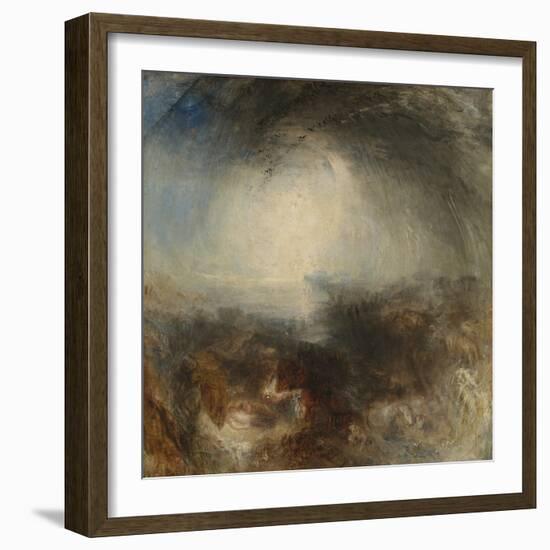 Shade and Darkness - the Evening of the Deluge-JMW Turner-Framed Giclee Print