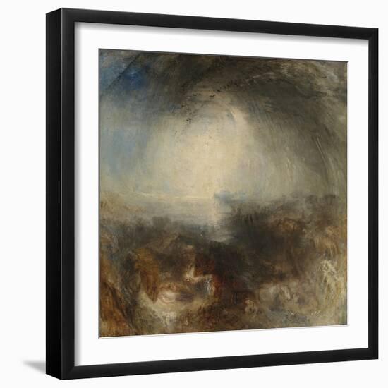 Shade and Darkness - the Evening of the Deluge-JMW Turner-Framed Giclee Print