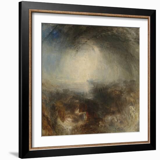 Shade and Darkness - the Evening of the Deluge-JMW Turner-Framed Giclee Print