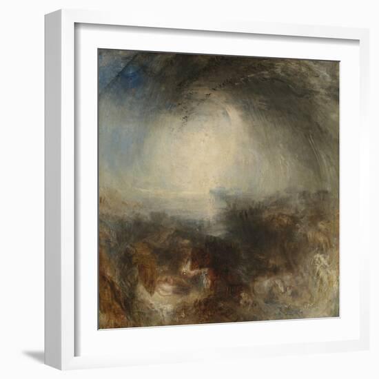 Shade and Darkness - the Evening of the Deluge-JMW Turner-Framed Giclee Print