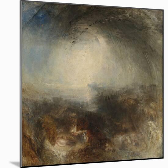 Shade and Darkness - the Evening of the Deluge-JMW Turner-Mounted Giclee Print