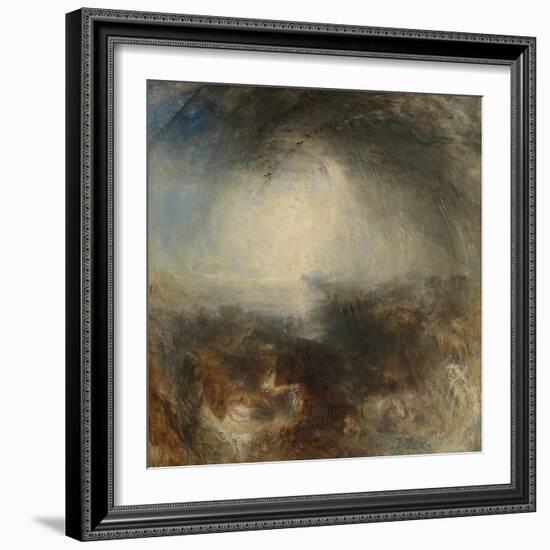 Shade and Darkness - the Evening of the Deluge-JMW Turner-Framed Giclee Print