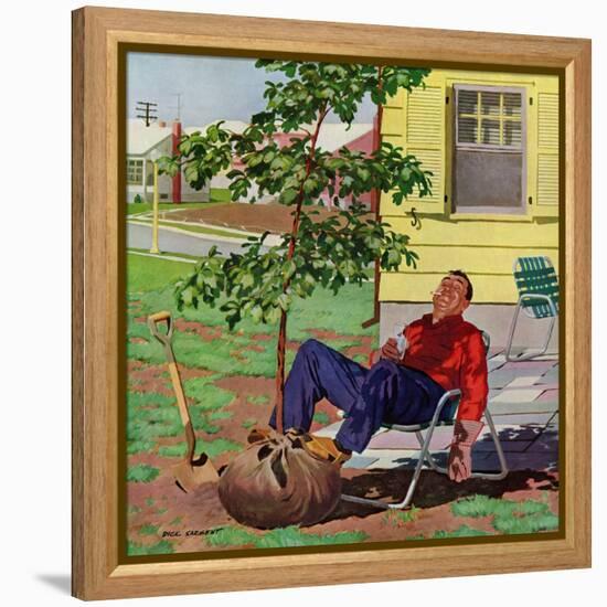 "Shade Tree", April 12, 1958-Richard Sargent-Framed Premier Image Canvas