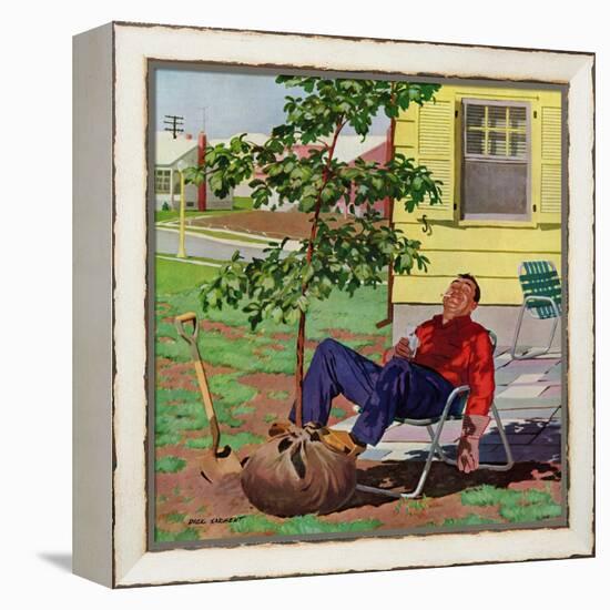 "Shade Tree", April 12, 1958-Richard Sargent-Framed Premier Image Canvas