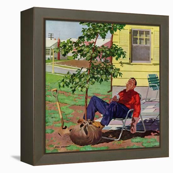 "Shade Tree", April 12, 1958-Richard Sargent-Framed Premier Image Canvas