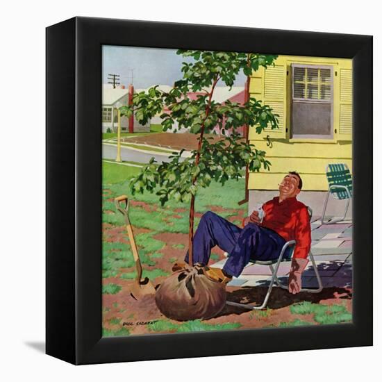 "Shade Tree", April 12, 1958-Richard Sargent-Framed Premier Image Canvas